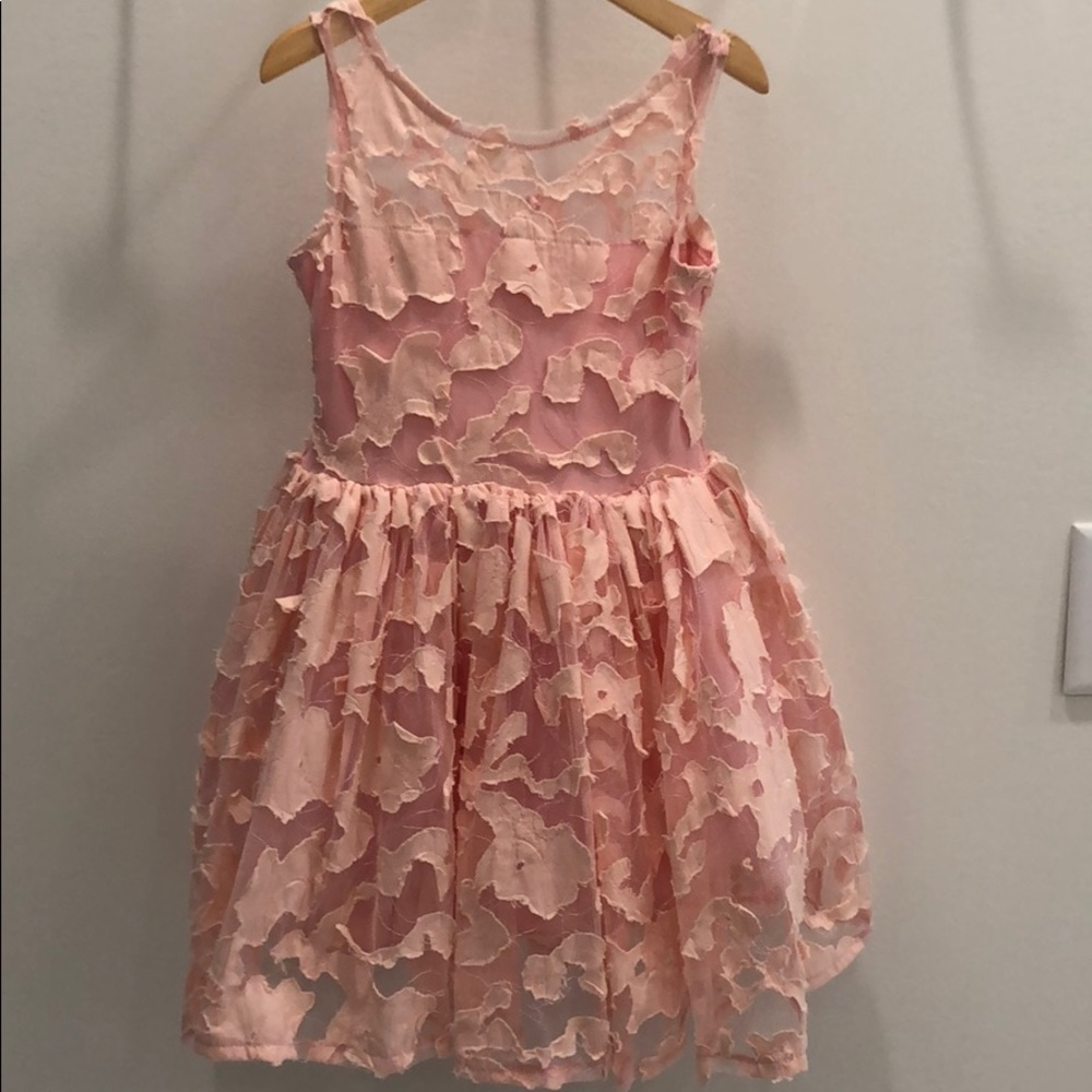 FiveLoaves Two Fish Pink Lace Dress